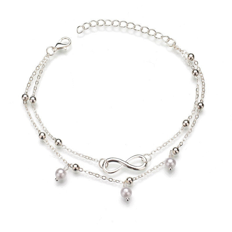 8-shaped Multilayer Anklet