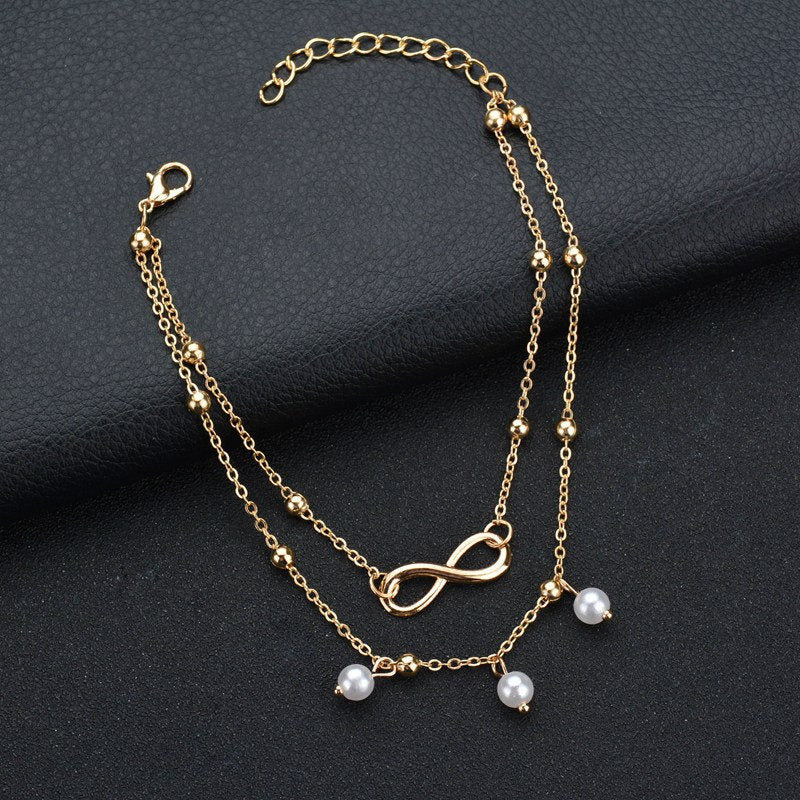 8-shaped Multilayer Anklet