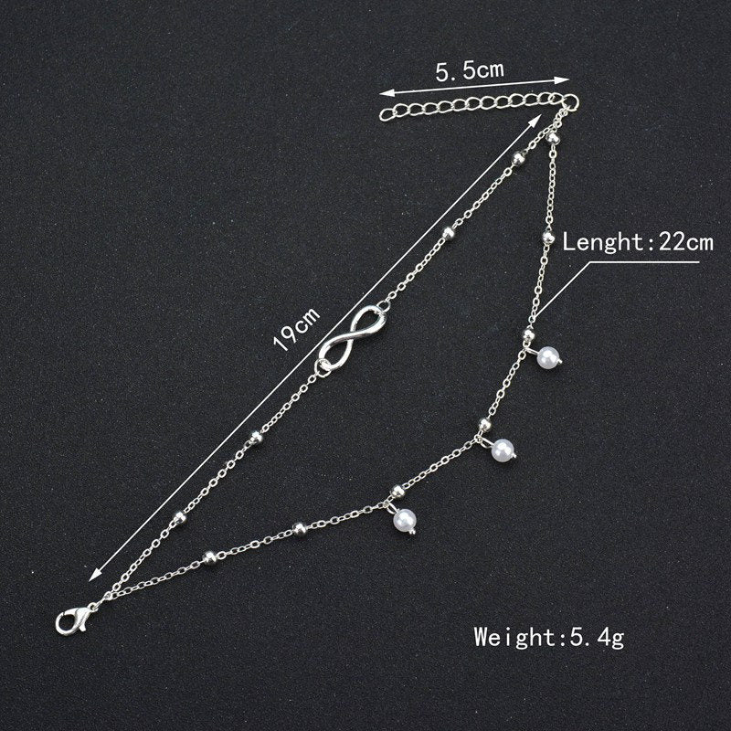 8-shaped Multilayer Anklet