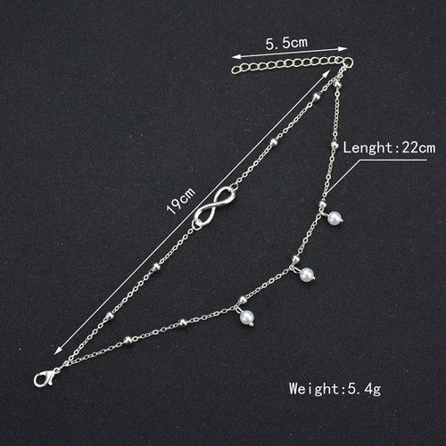 8-shaped Multilayer Anklet