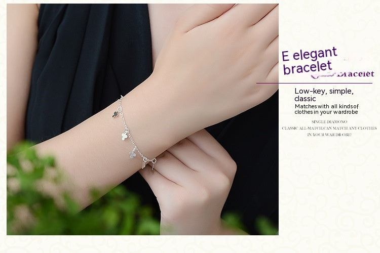 Clover Lucky Bracelet Simple All-match Anklet Ornament