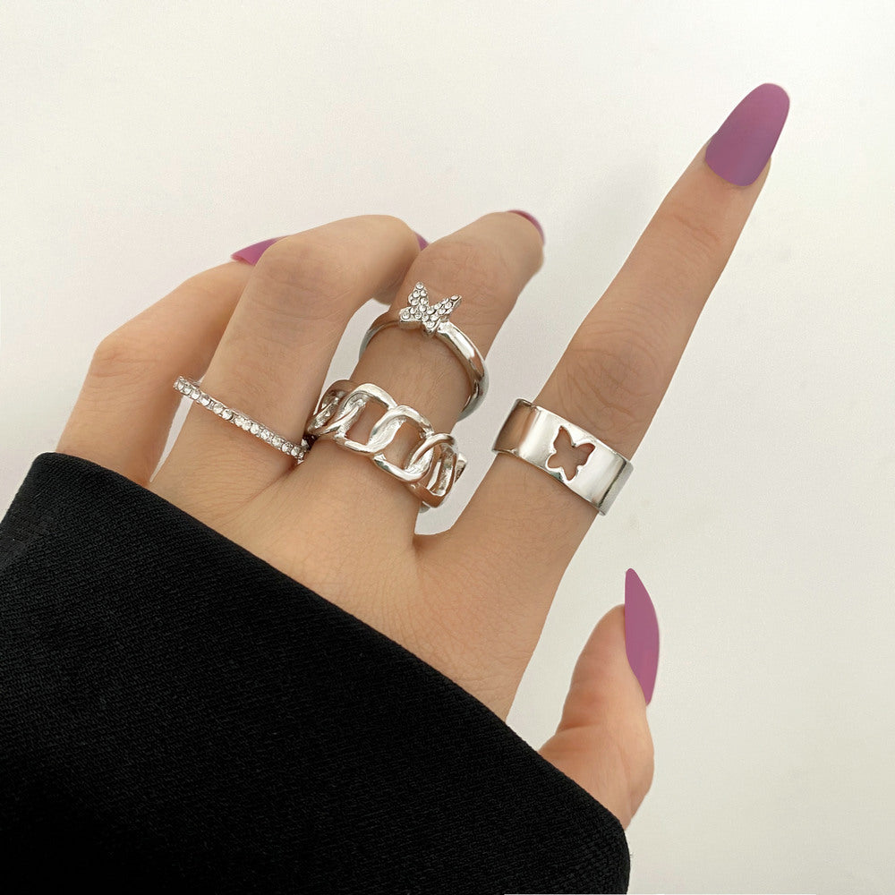 Fashion Metal Joint Ring Creative Retro