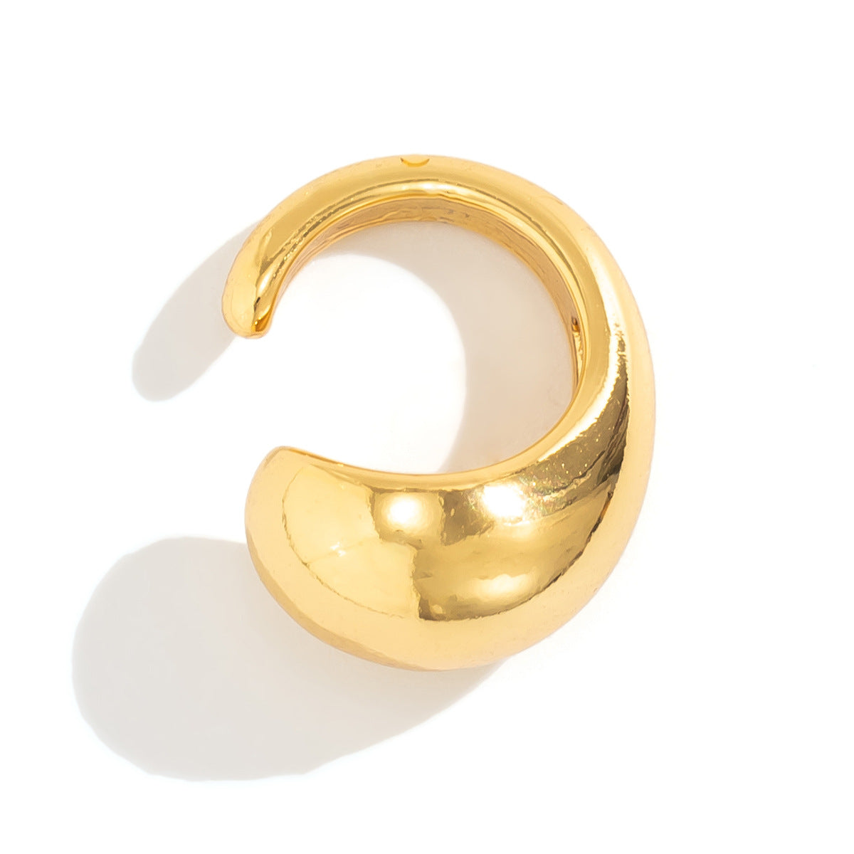 Vintage Comma Teardrop Punk Single Earrings