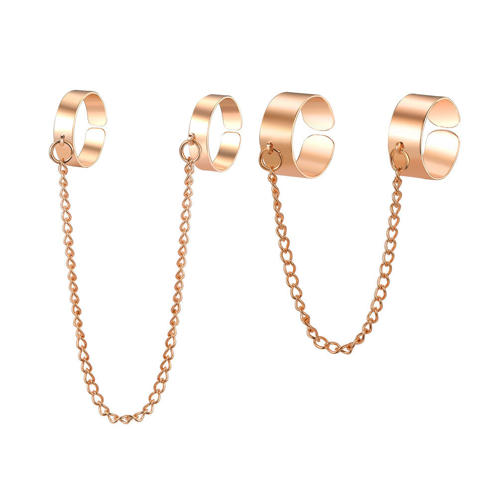 Fashion Metal Joint Ring Creative Retro