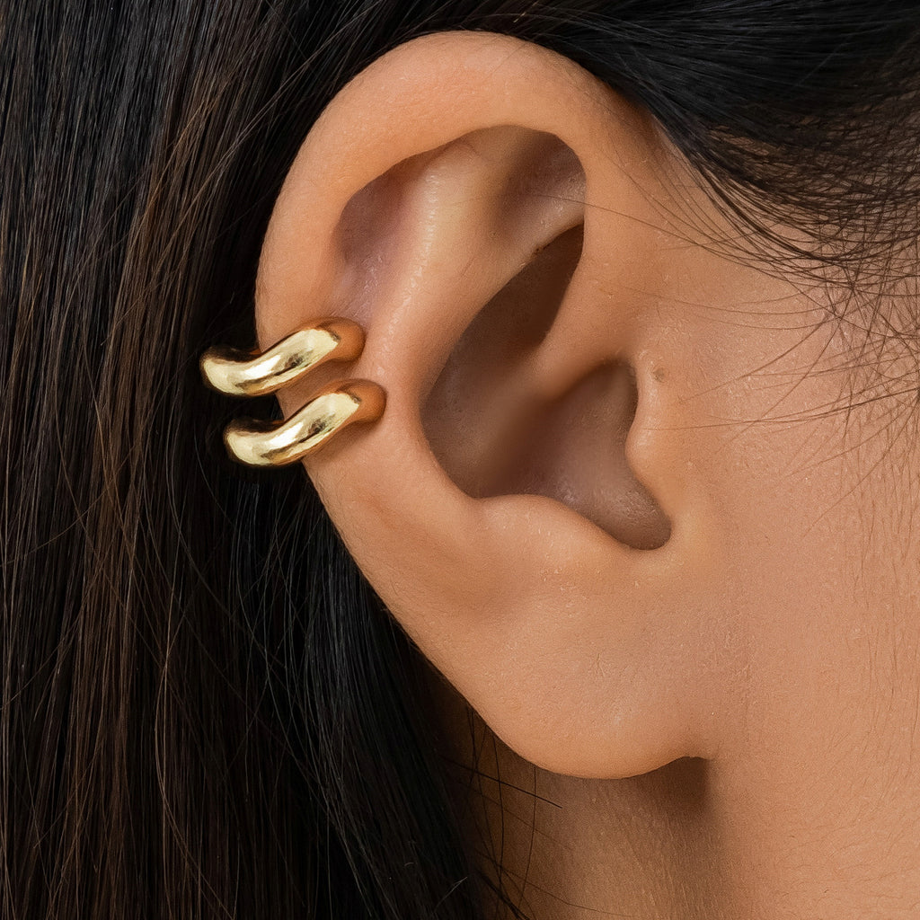 Vintage Comma Teardrop Punk Single Earrings