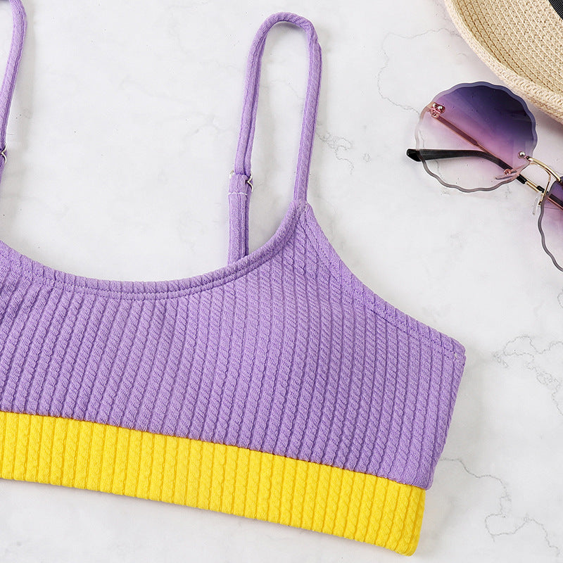 Women's Color Matching Bikini Swimsuit
