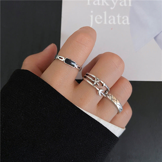 Fashion Metal Joint Ring Creative Retro
