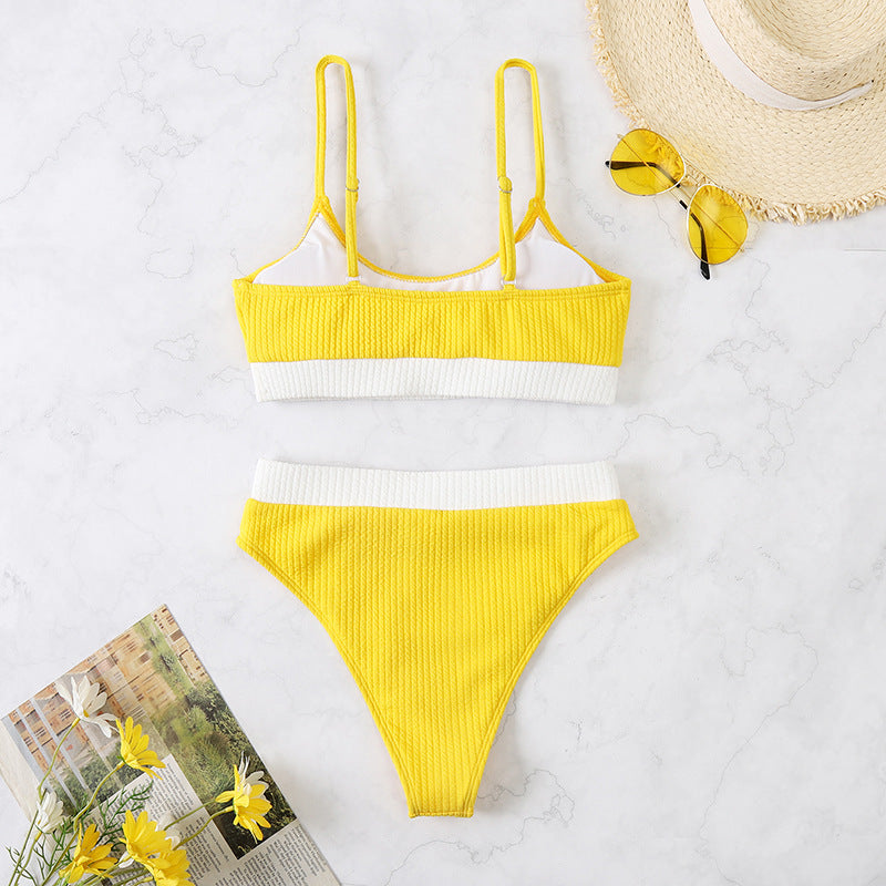 Women's Color Matching Bikini Swimsuit