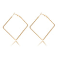 Simple Geometric Irregular Big Earrings Women