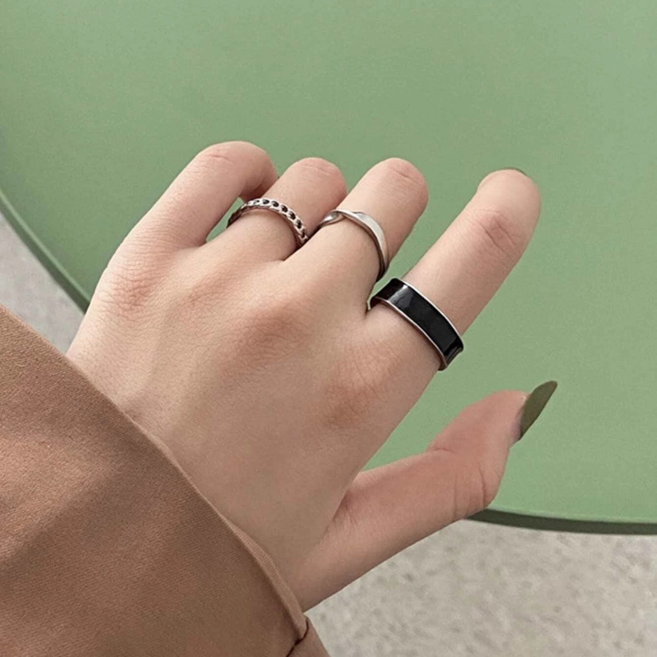 Fashion Metal Joint Ring Creative Retro