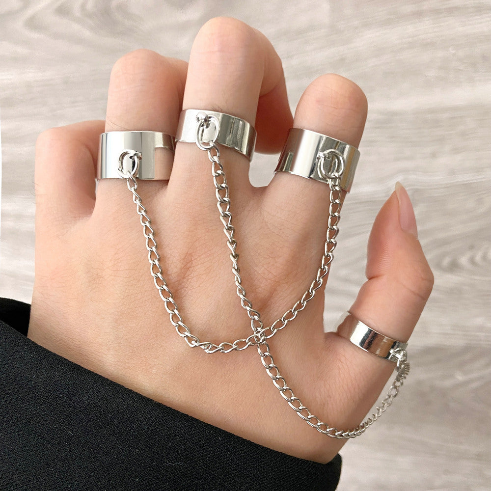 Fashion Metal Joint Ring Creative Retro